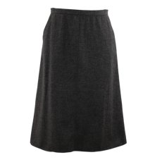 Dark Grey Wool Skirt - 36