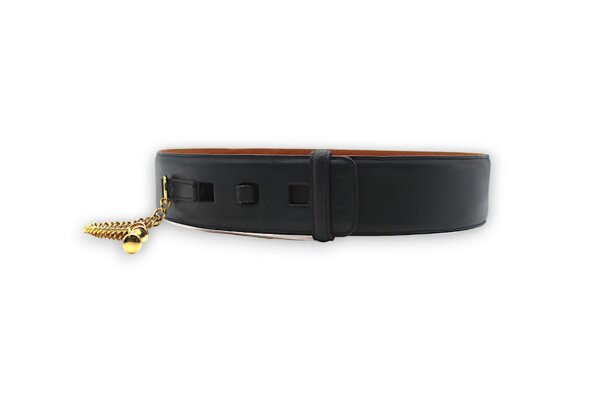 Dark Blue Leather Belt - Image 2