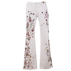 Flower Print Bootcut Denim - 36/38