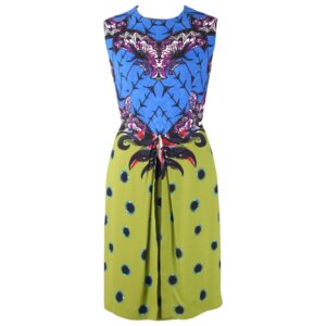 Colorful Printed Midi Dress - 36