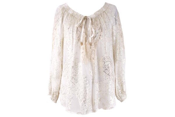 Silked & Laced Loose Top - S