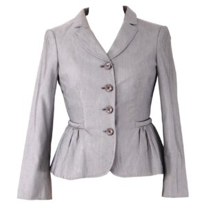 Grey Short Fit Blazer - 34