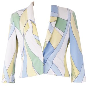 Printed Short Fit Jacket - 38