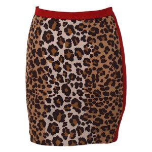Animal Print Pencil Skirt - 36