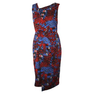 Multi-Print Midi Dress - 38