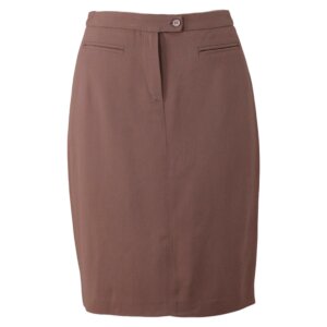 Beige Pencil Midi Skirt - 36