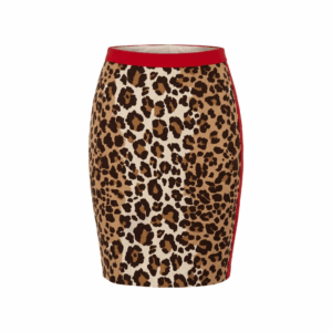 Animal Print Pencil Skirt - 36