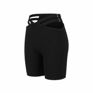 Black Stretchy Bike Shorts - 34