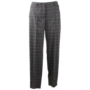 Grey Check Print Trousers - 38