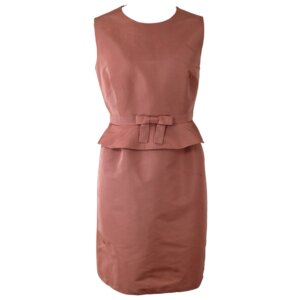 Evening Pink Bowed Dress - 42