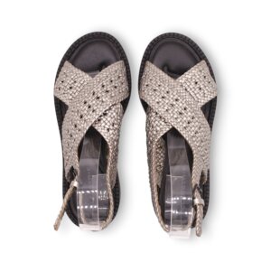 ''Fritz'' Silver Platform Sandals - 37