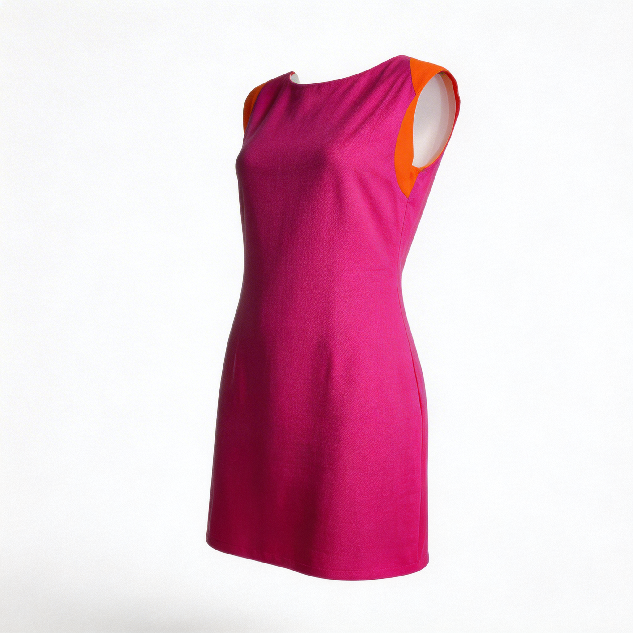 Loose Bi-Color Midi Dress - 36