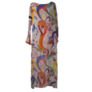 Beach Silk Maxi Dress - 36