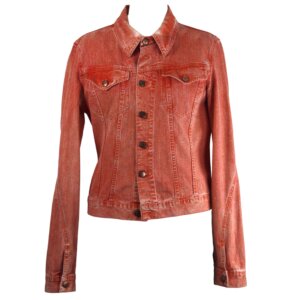 Orange Denim Fit Jacket - L