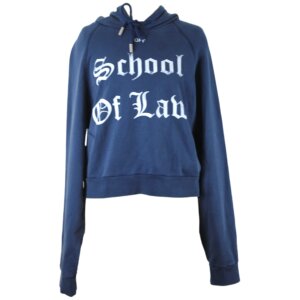 Blue Oversize Cotton Hoodie - S