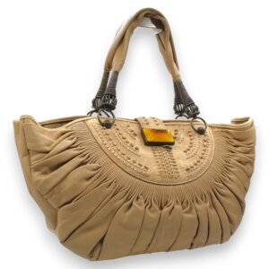 ''Sharon Stone'' Pleated Shoulder Bag
