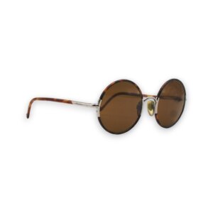 Brown Tortoise Round Sunglasses
