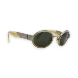 Cream Oval Sunglasses
