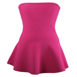 Fuchsia Bustier Peplum Top - S