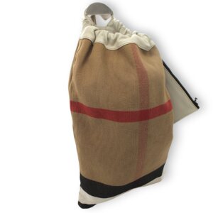 Checkered Canvas Backpack