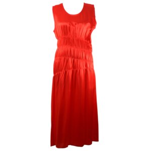Orange Silky Maxi Dress - L/XL