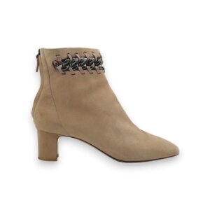Chained Suede Leather Boots - 41