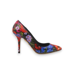 Flower Leather Stiletto Pumps - 35.5