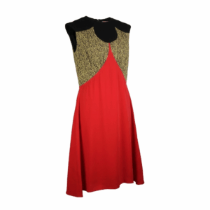 Silk Colorful Midi Dress - 42