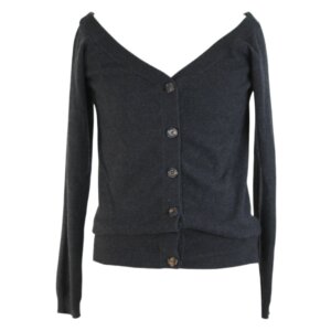 Cashmere Grey Fit Cardigan - M