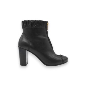 Zip Mid Leather Boots - 36.5