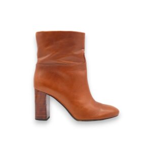 Brown Leather Mid Boots - 37.5