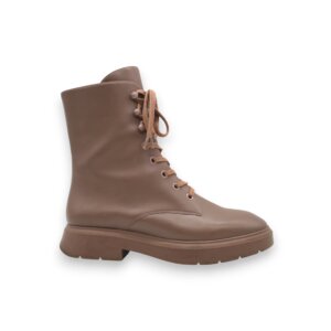 Military Leather Mid Boots - 36
