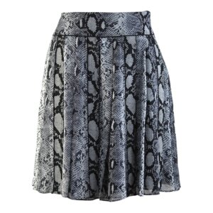 Snake Silk Pleated Skirt - 36