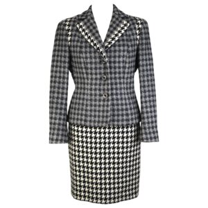 Wool Houndstooth Fit Set - 38