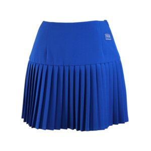 Cobalt Pleated Mini Skirt - 36