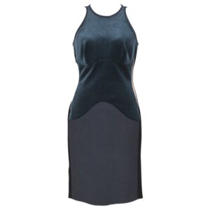 Multi Fabric Fit Mid Dress - 40