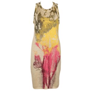 Multicolor Lurex Bodycon Dress - 38