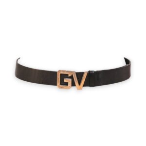 Vintage Black Leather Belt