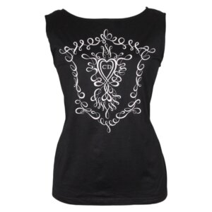 Black Logoed Cotton T-Shirt - M