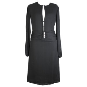 Black A-Line Evening Dress - 36