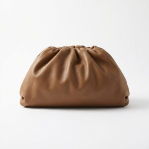 Camel Leather Medium Pouch