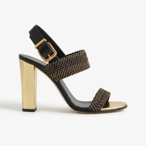 Leather High Heel Sandals - 41