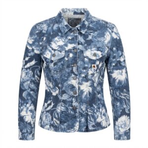 Vintage Flower Denim Jacket - S/M