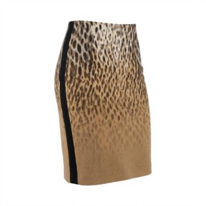 Print Pencil Midi Skirt - XS