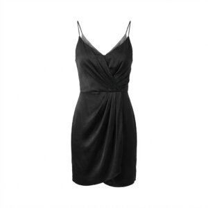 Black Silk Mini Dress - 34