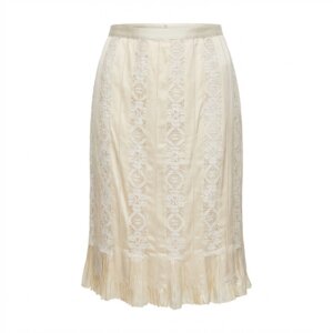 Crochet Silk Shift Skirt - 42