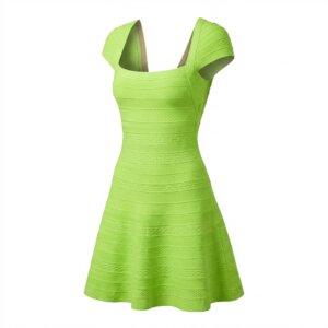 Green Apple A-Line Dress - M
