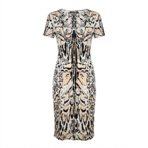 Animal Print Bodycon Dress - 36/38