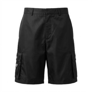 Black Nylon Cargo Shorts - S