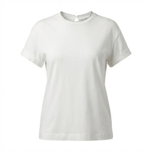 White Cotton Loose T-Shirt - XS